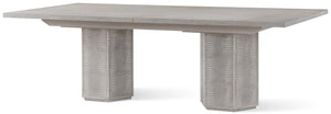 Theodore Alexander Spencer St. James Rectangular Dining Table Argento – side view