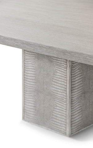 Theodore Alexander Spencer St. James Rectangular Dining Table Argento – detail