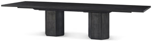 Theodore Alexander Spencer St. James Rectangular Dining Table Onyx, Lusso Onyx – front view