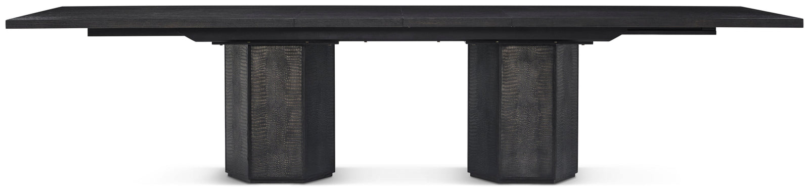 Theodore Alexander Spencer St. James Rectangular Dining Table Onyx, Lusso Onyx – angle view