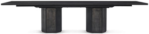 Theodore Alexander Spencer St. James Rectangular Dining Table Onyx, Lusso Onyx – angle view
