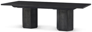 Theodore Alexander Spencer St. James Rectangular Dining Table Onyx, Lusso Onyx – side view