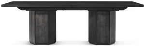 Theodore Alexander Spencer St. James Rectangular Dining Table Onyx, Lusso Onyx – detail