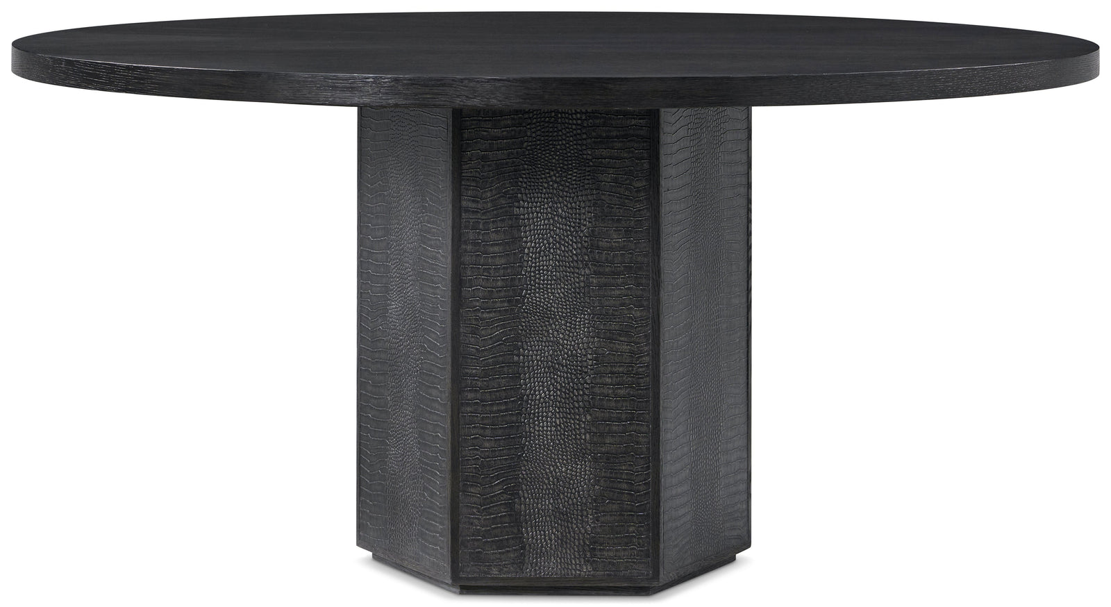 Theodore Alexander Spencer St. James Round Dining Table Lusso Onyx, Onyx – angle view