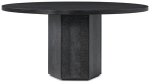 Theodore Alexander Spencer St. James Round Dining Table Lusso Onyx, Onyx – angle view