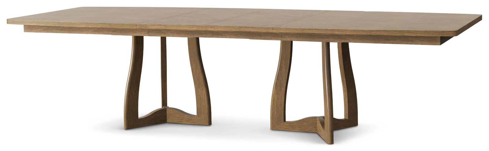 Theodore Alexander Vero Extension Dining Table Tobacco – angle view