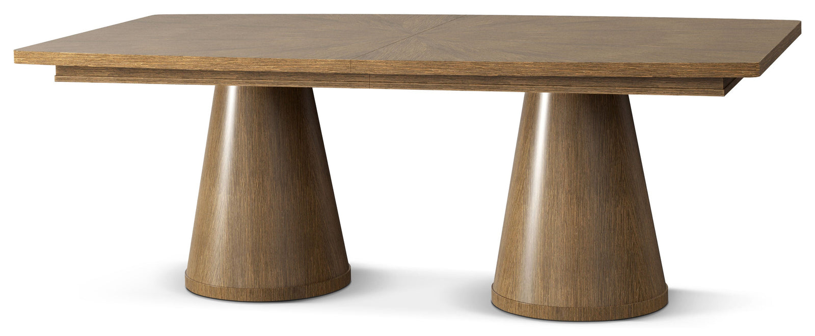Theodore Alexander Galveston Extension Dining Table Tobacco – front view