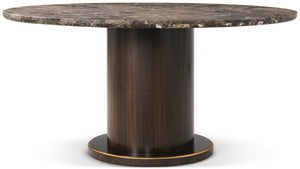 Theodore Alexander Belgravia Marble Top Dining Table – angle view