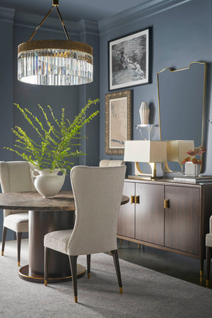 Theodore Alexander Belgravia Marble Top Dining Table – room setting