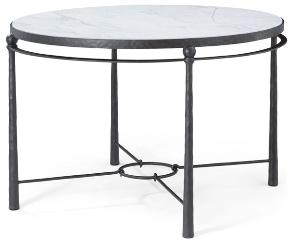 Theodore Alexander Spencer London Round Metal Center Table – front view