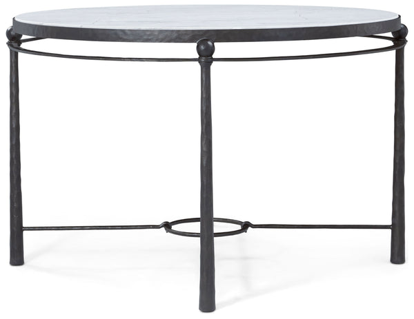 Theodore Alexander Spencer London Round Metal Center Table – angle view
