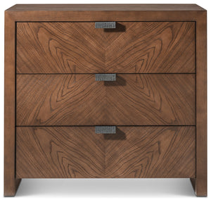 Theodore Alexander Catalina Three Drawer Nightstand Earth – front view