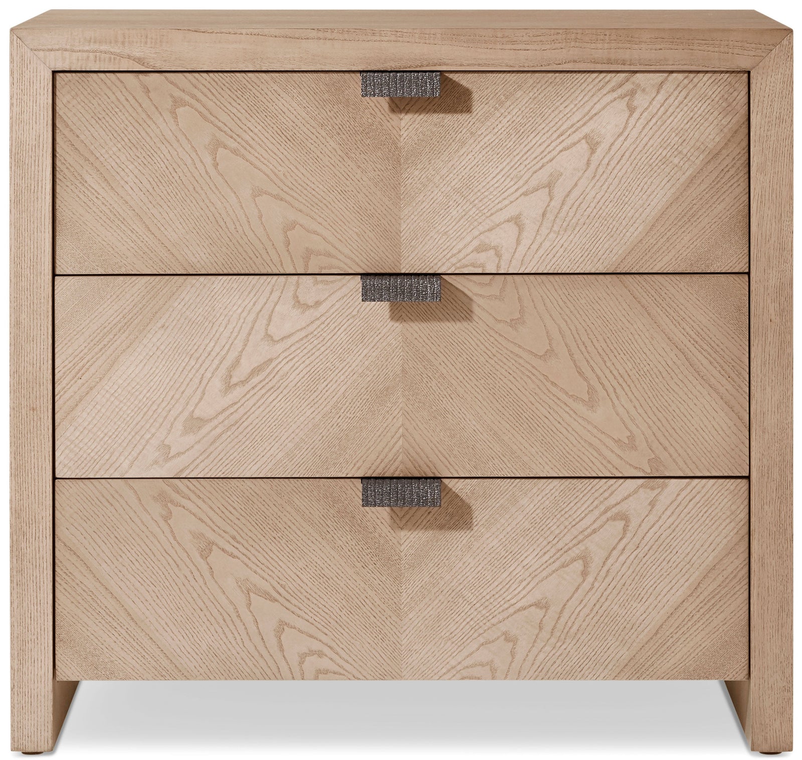 Theodore Alexander Catalina Three Drawer Nightstand Dune – front view