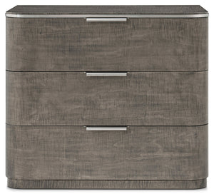 Theodore Alexander Hudson Three Drawer Nightstand – front view