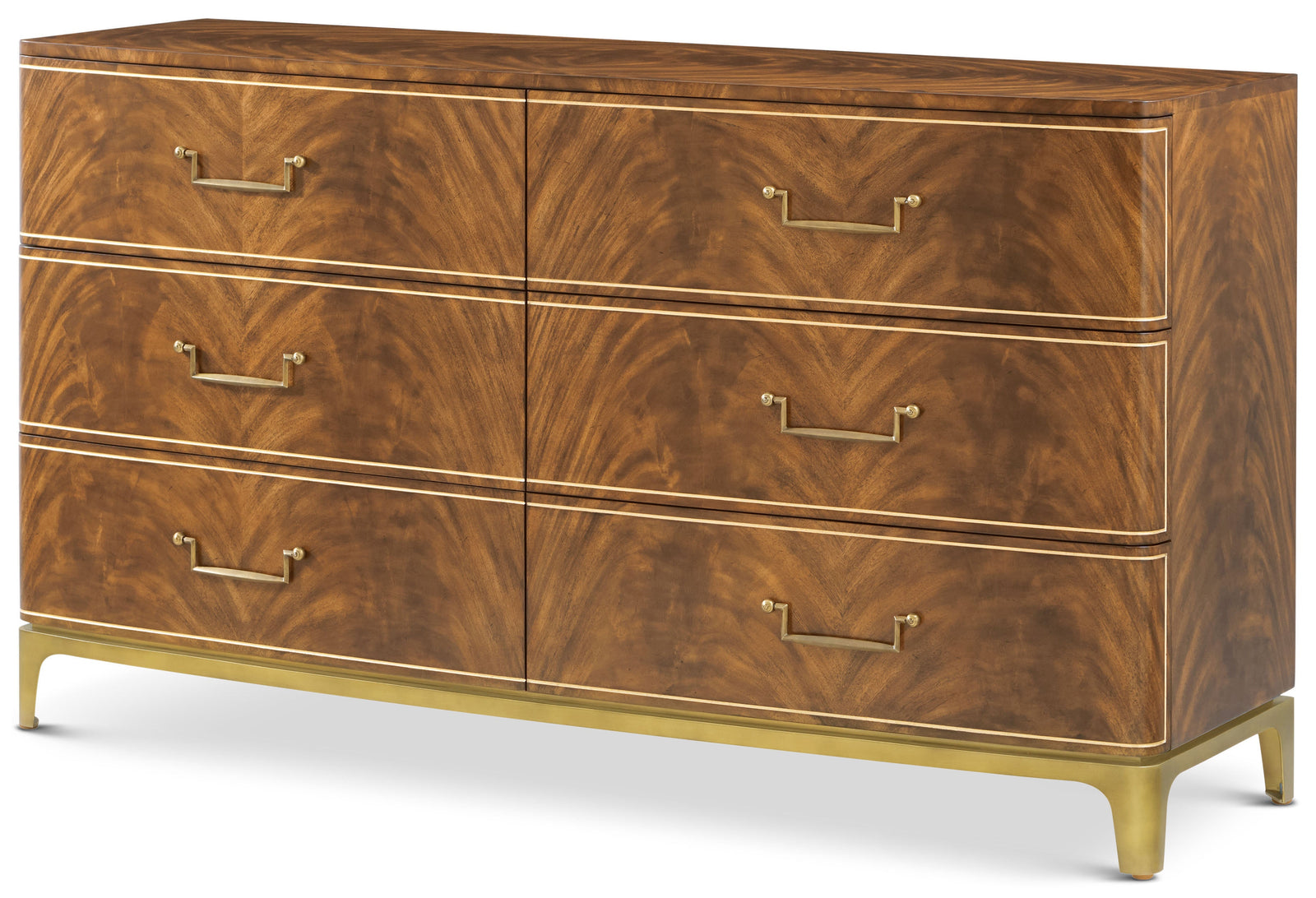 Theodore Alexander Spencer London Burl Dresser – angle view