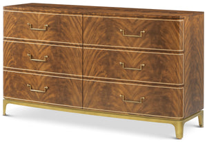 Theodore Alexander Spencer London Burl Dresser – angle view