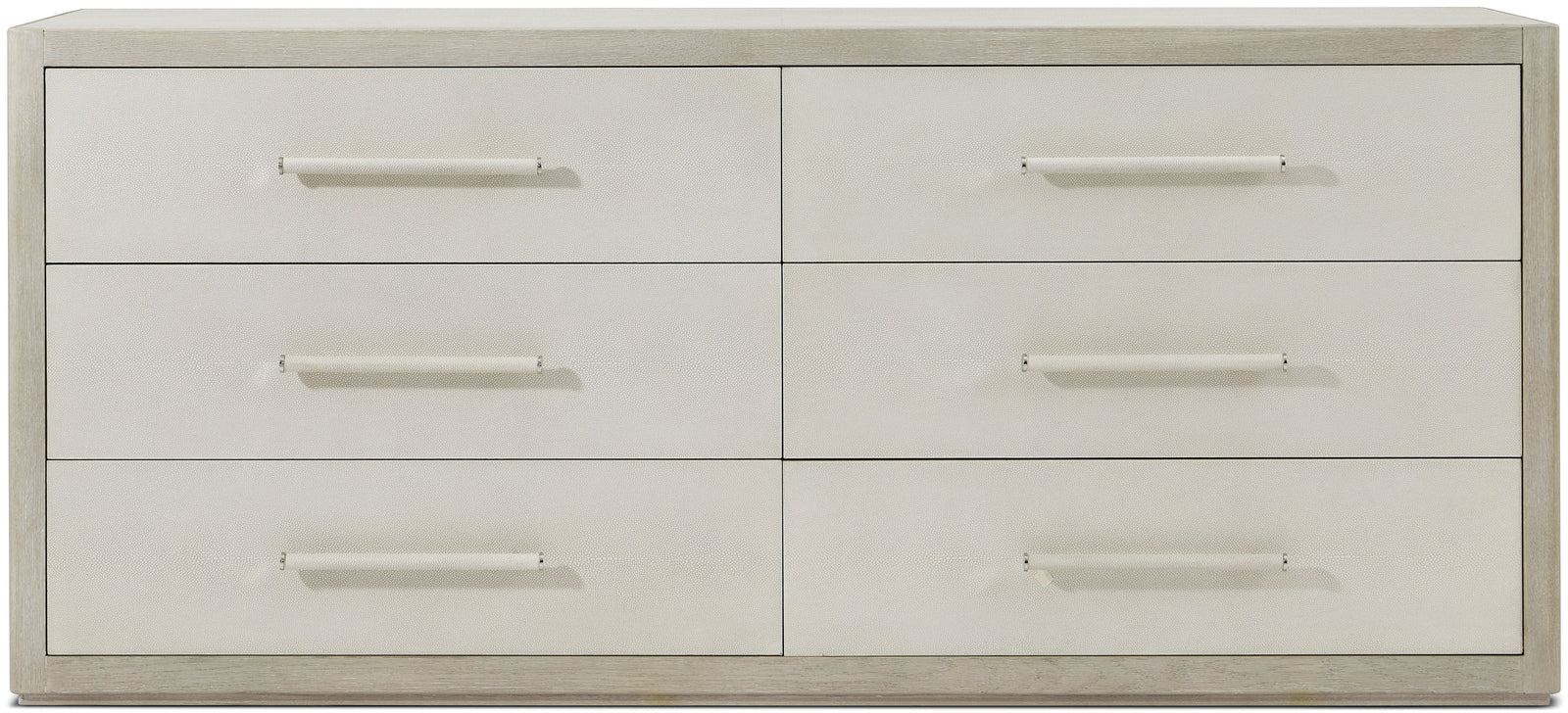 Theodore Alexander Maxwell 6-Drawer Dresser Cashmere, Dove – front view