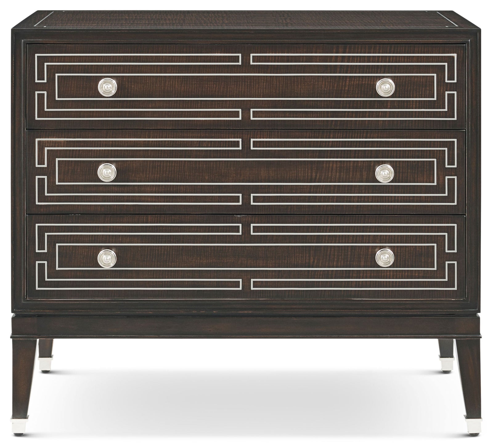 Theodore Alexander Spencer London 3-Drawer Nightstand – front view
