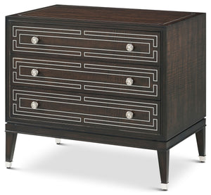 Theodore Alexander Spencer London 3-Drawer Nightstand – angle view