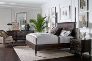 Theodore Alexander Spencer London 3-Drawer Nightstand – room setting