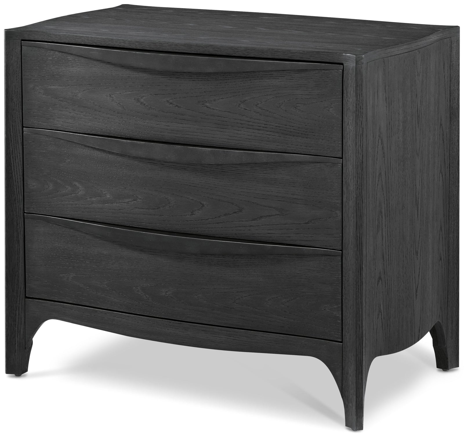 Theodore Alexander Rome 3-Drawer Nightstand – angle view