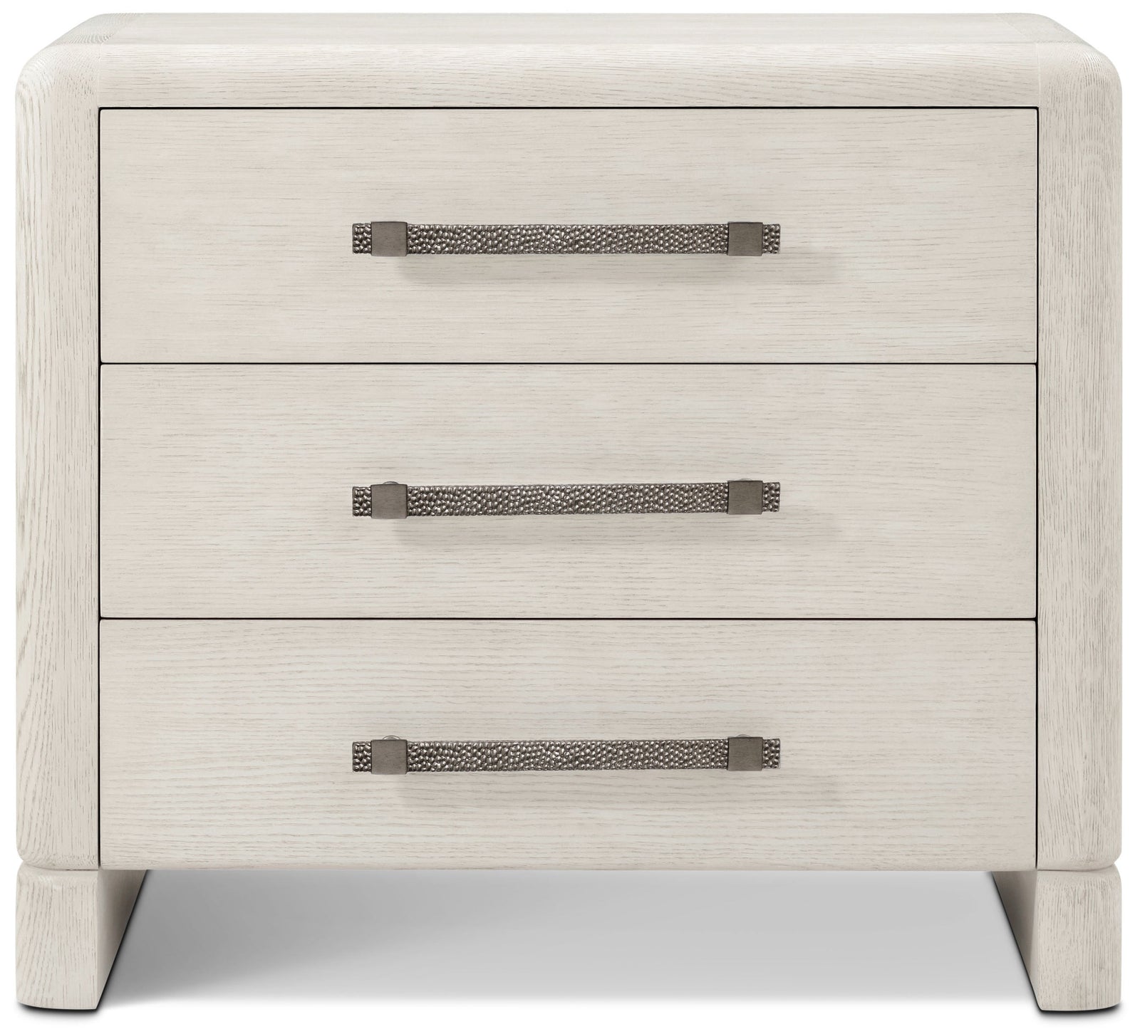 Theodore Alexander Luna 3-Drawer Nightstand – front view