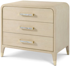 Theodore Alexander Judith Leiber 3-Drawer Nightstand JL Martini – angle view