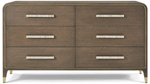 Theodore Alexander Judith Leiber 6-Drawer Dresser Mink – front view