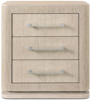 Theodore Alexander Horizon Three Drawer Small Nightstand – front view