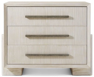 Theodore Alexander Urbane 3 Drawer Nightstand Sundew – front view