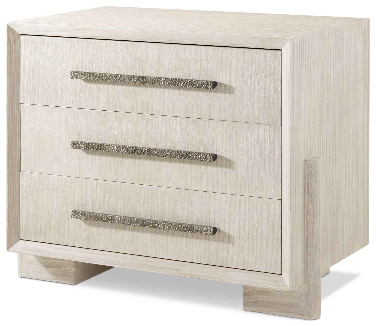 Theodore Alexander Urbane 3 Drawer Nightstand Sundew – angle view