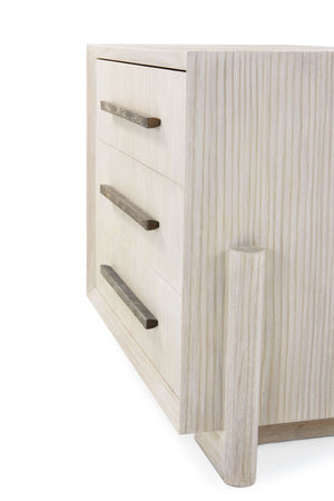 Theodore Alexander Urbane 3 Drawer Nightstand Sundew – side view