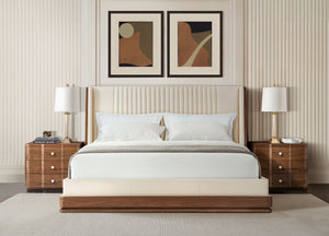 Theodore Alexander Coronet Walnut Nightstand – room setting