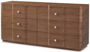 Theodore Alexander Coronet Walnut Dresser – angle view