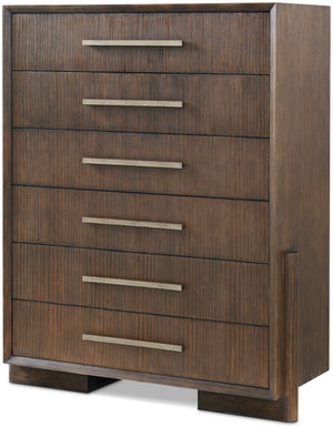 Theodore Alexander Urbane Tall Dresser Campfire – angle view