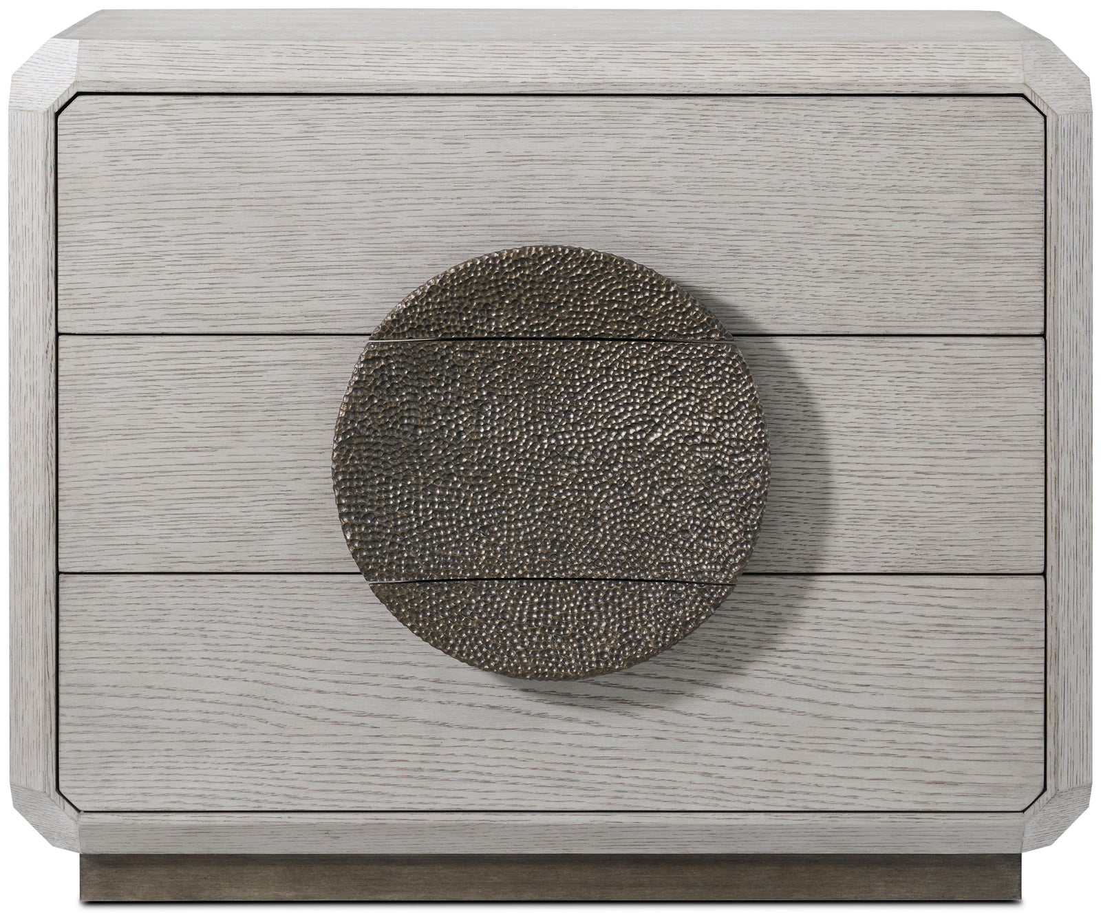 Theodore Alexander Spencer St. James Nightstand Argento, Deep Brown – front view
