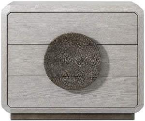Theodore Alexander Spencer St. James Nightstand Argento, Deep Brown – front view