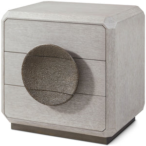 Theodore Alexander Spencer St. James Small Nightstand Argento, Deep Brown – angle view