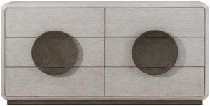 Theodore Alexander Spencer St. James Dresser Argento, Deep Brown – front view