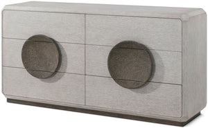Theodore Alexander Spencer St. James Dresser Argento, Deep Brown – angle view