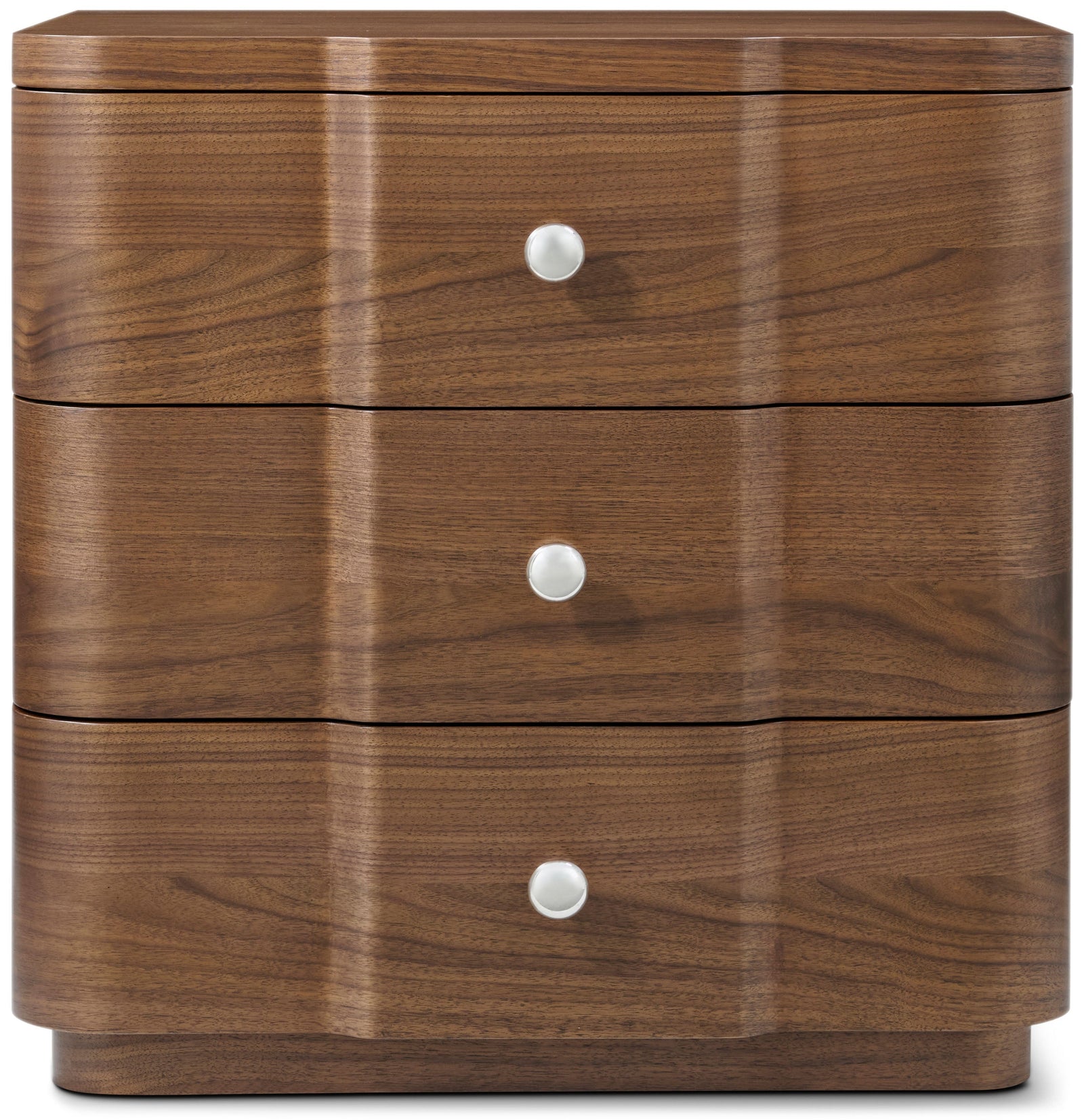 Theodore Alexander Coronet Walnut Small Nightstand – front view