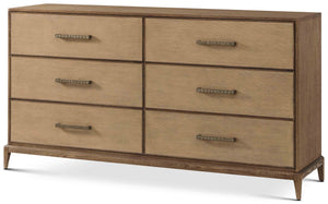 Theodore Alexander Townsend Dresser with Wallpaper Tobacco – angle view