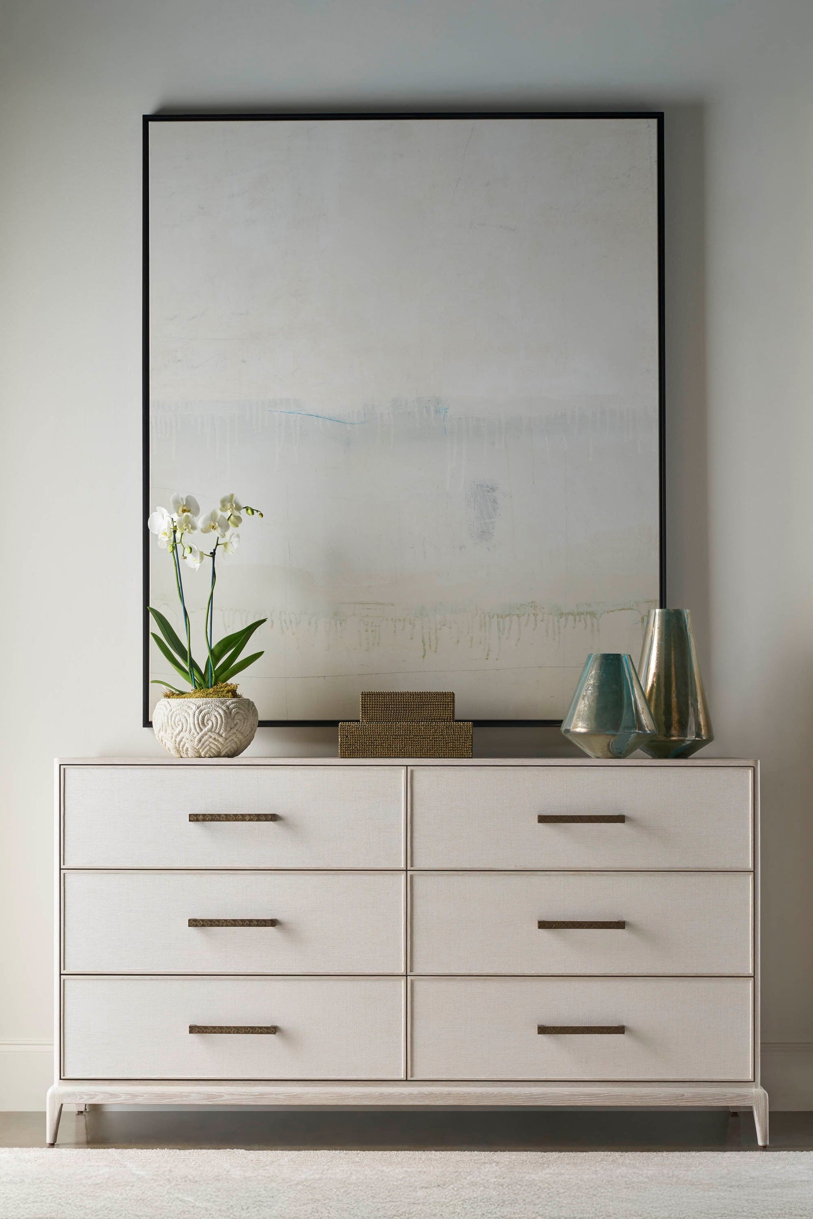 Theodore Alexander Townsend Dresser with Wallpaper Sandbar – room setting