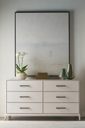 Theodore Alexander Townsend Dresser with Wallpaper Sandbar – room setting