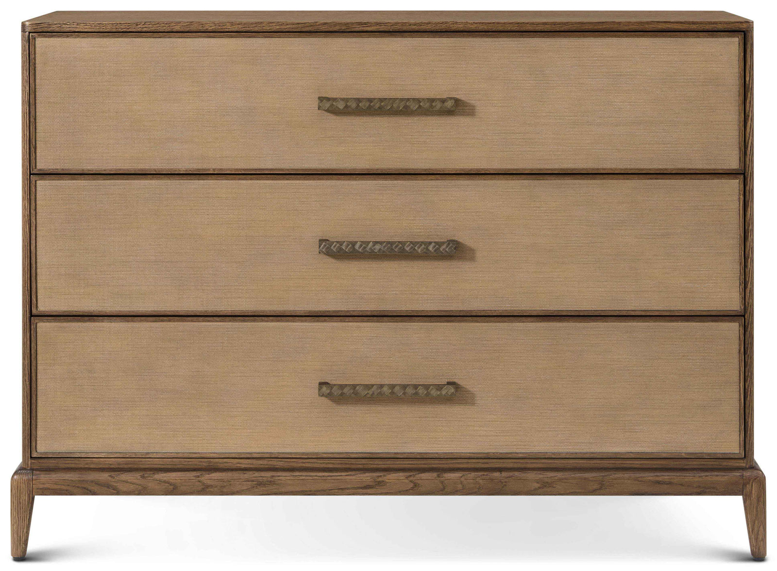Theodore Alexander Mizner Bachelor's Chest with Wallpaper Tobacco – front view