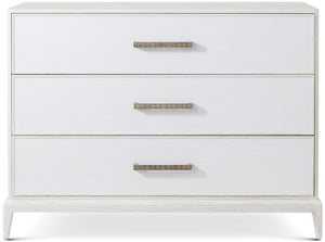 Theodore Alexander Mizner Bachelor's Chest with Wallpaper Sandbar – front view