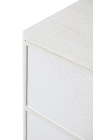 Theodore Alexander Mizner Bachelor's Chest with Wallpaper Sandbar – detail