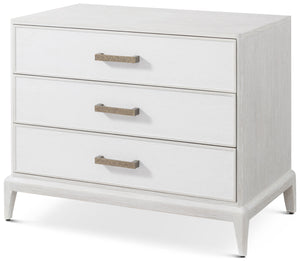 Theodore Alexander Worth Nightstand with Wallpaper Sandbar – angle view