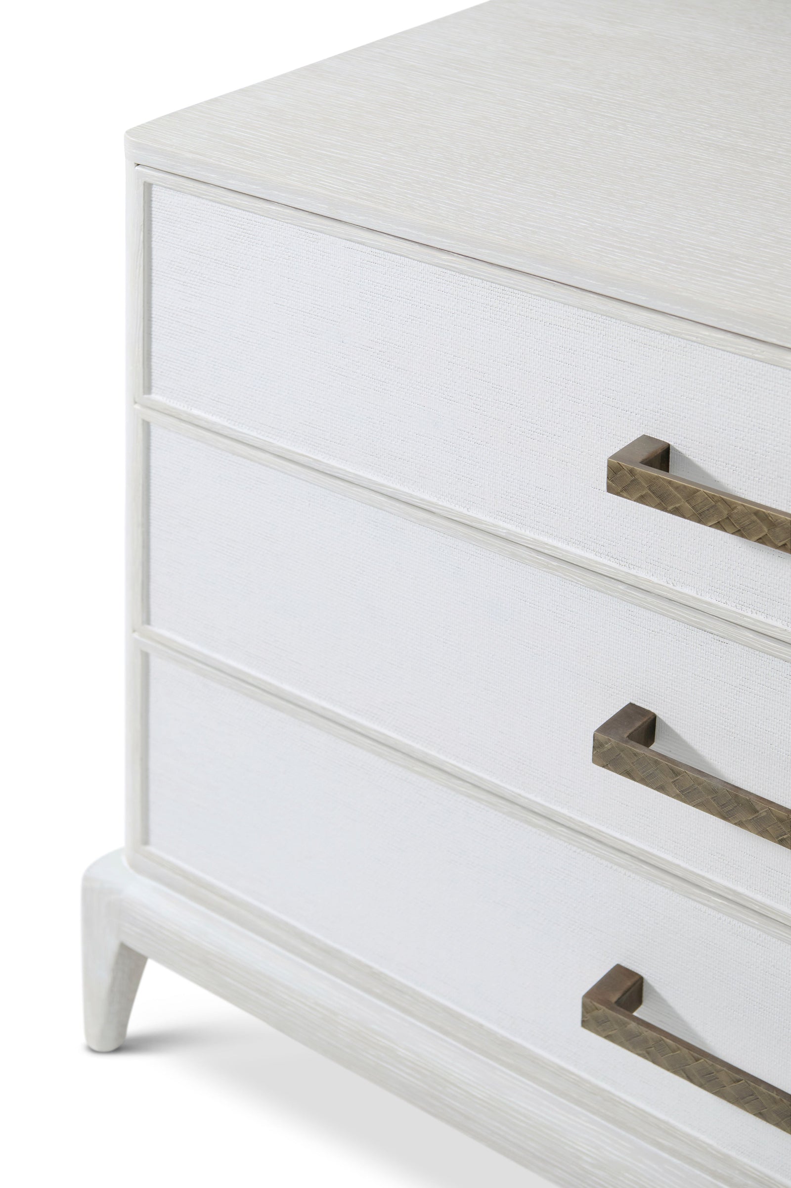 Theodore Alexander Worth Nightstand with Wallpaper Sandbar – side view