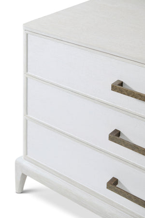 Theodore Alexander Worth Nightstand with Wallpaper Sandbar – side view